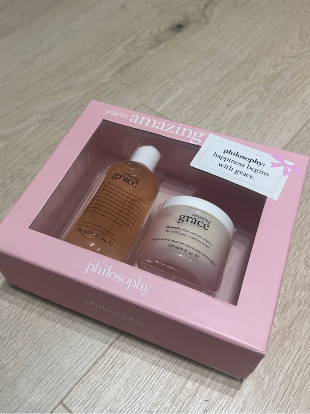 NEW IN BOX Philosophy Amazing Grace Gift Set